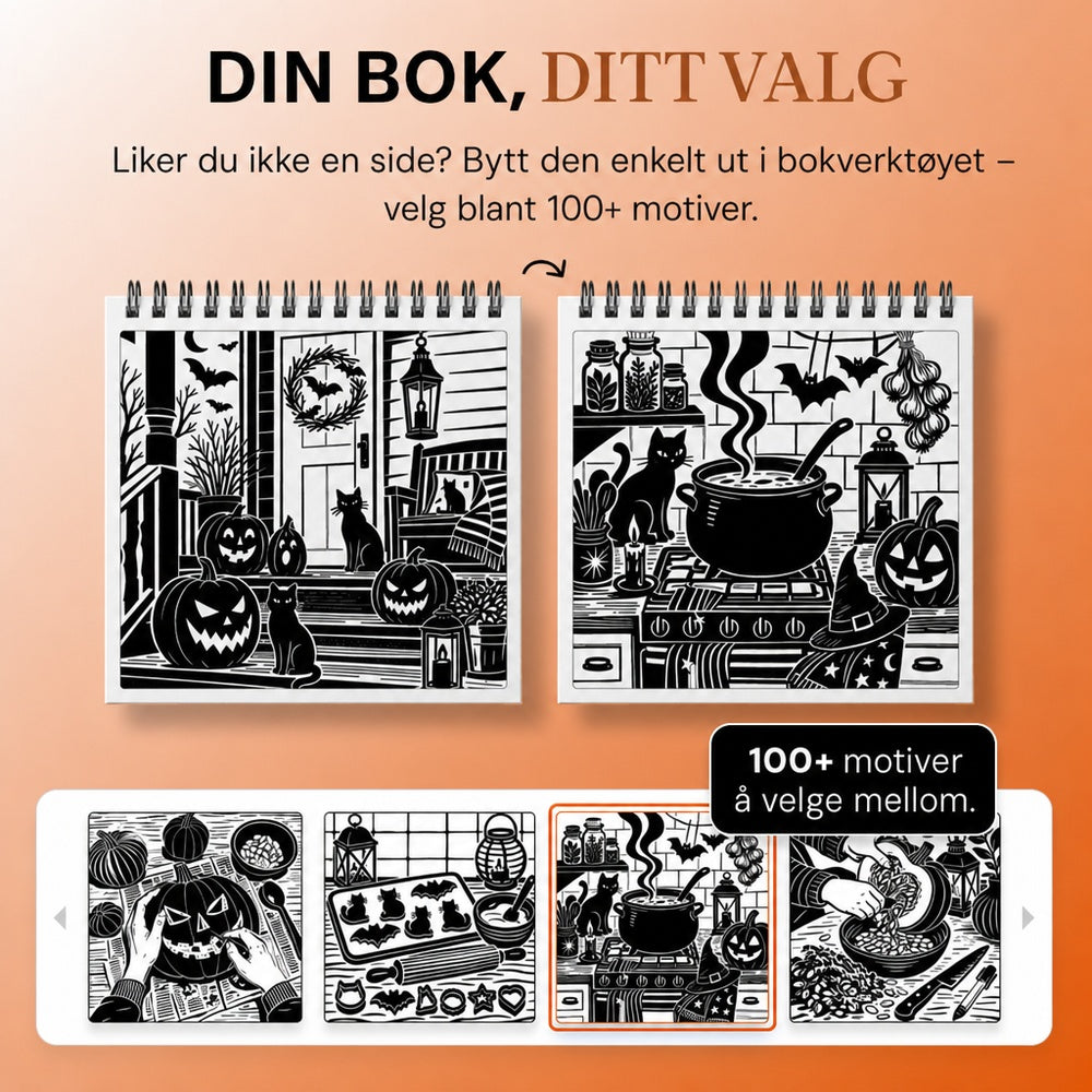 OneColor malebok - Halloween-utgave