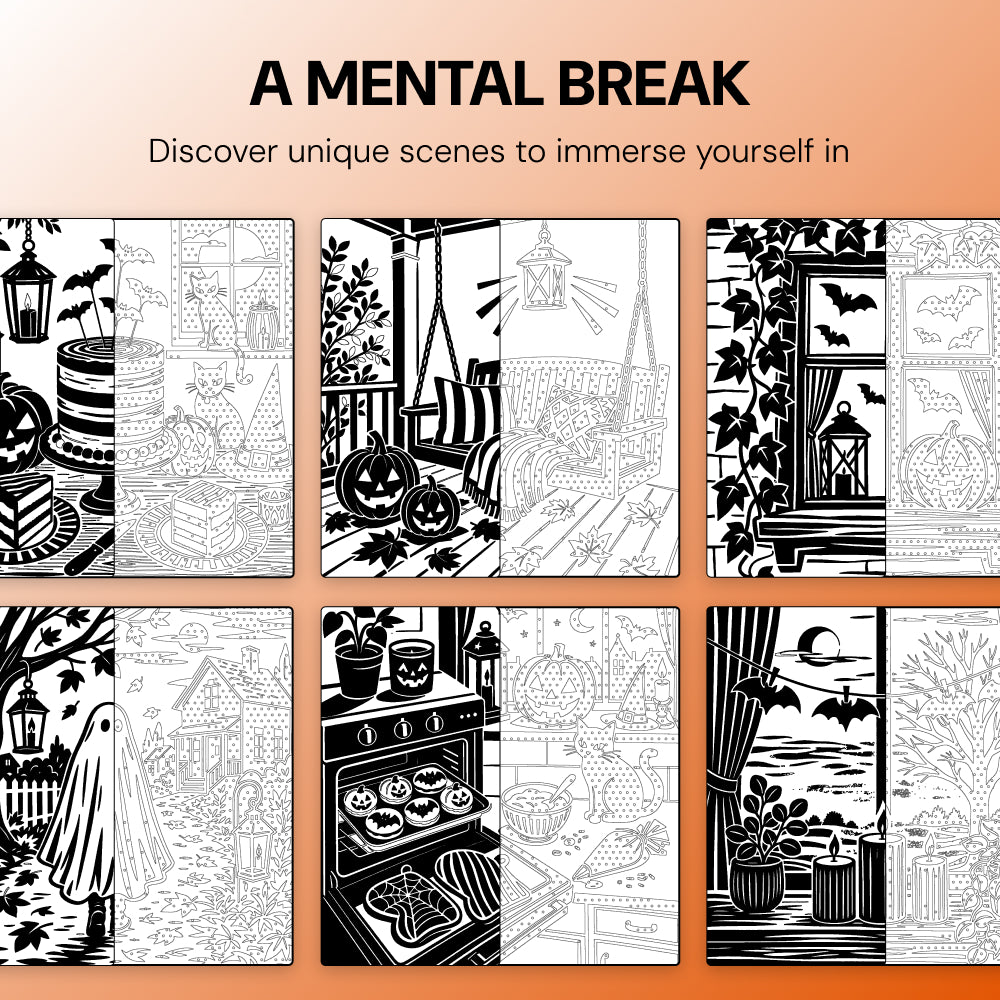 OneColor Coloring Book - Halloween Edition