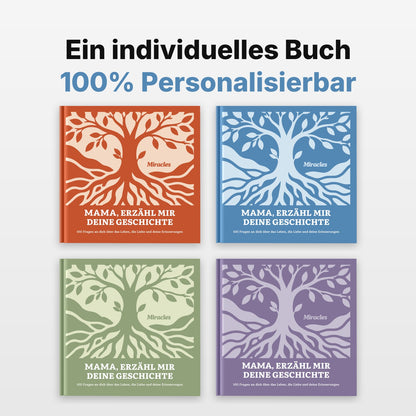 Erinnerungsbuch für Mama in vier Farben