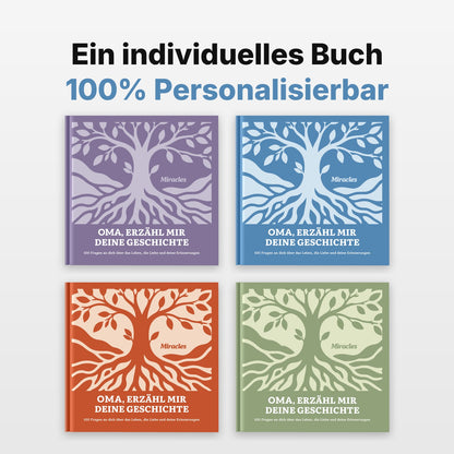 Erinnerungsbuch für Oma in vier Farben