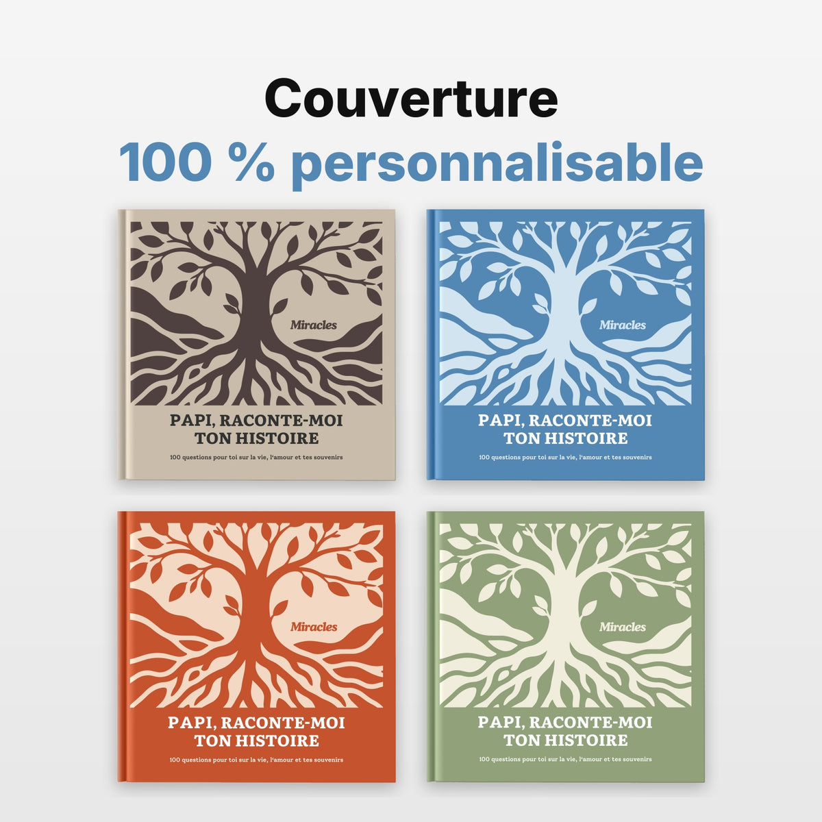 Livre de souvenirs pour papi en quatre couleurs