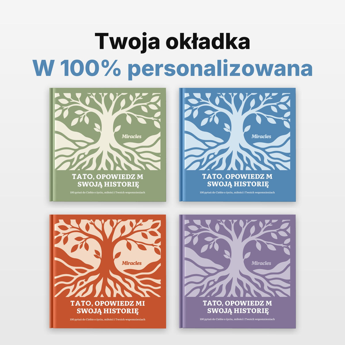 Księga wspomnień dla taty w czterech kolorach