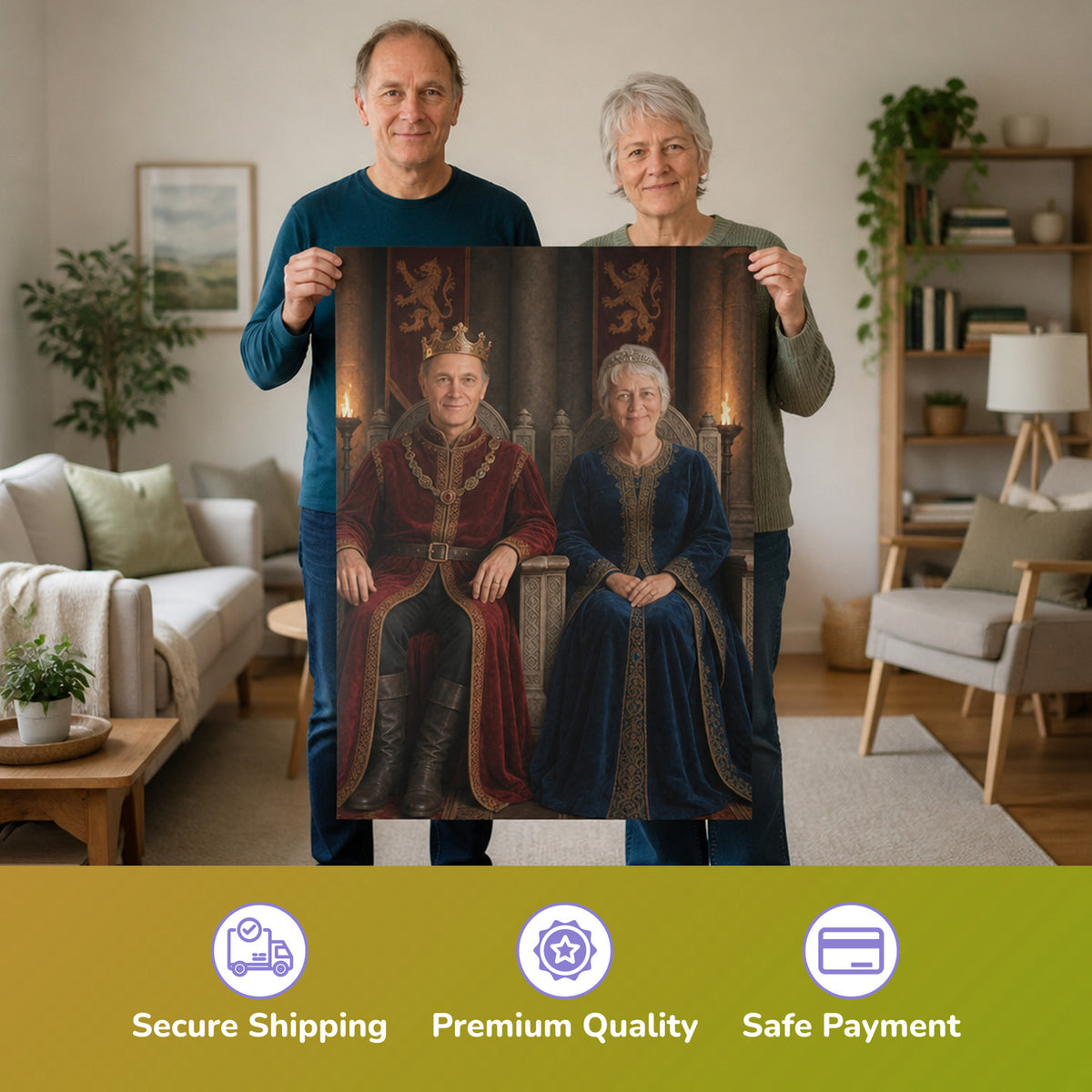  – couple holding the printed poster