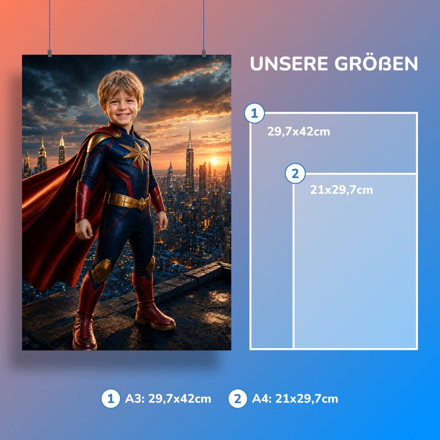 Superhero over the City