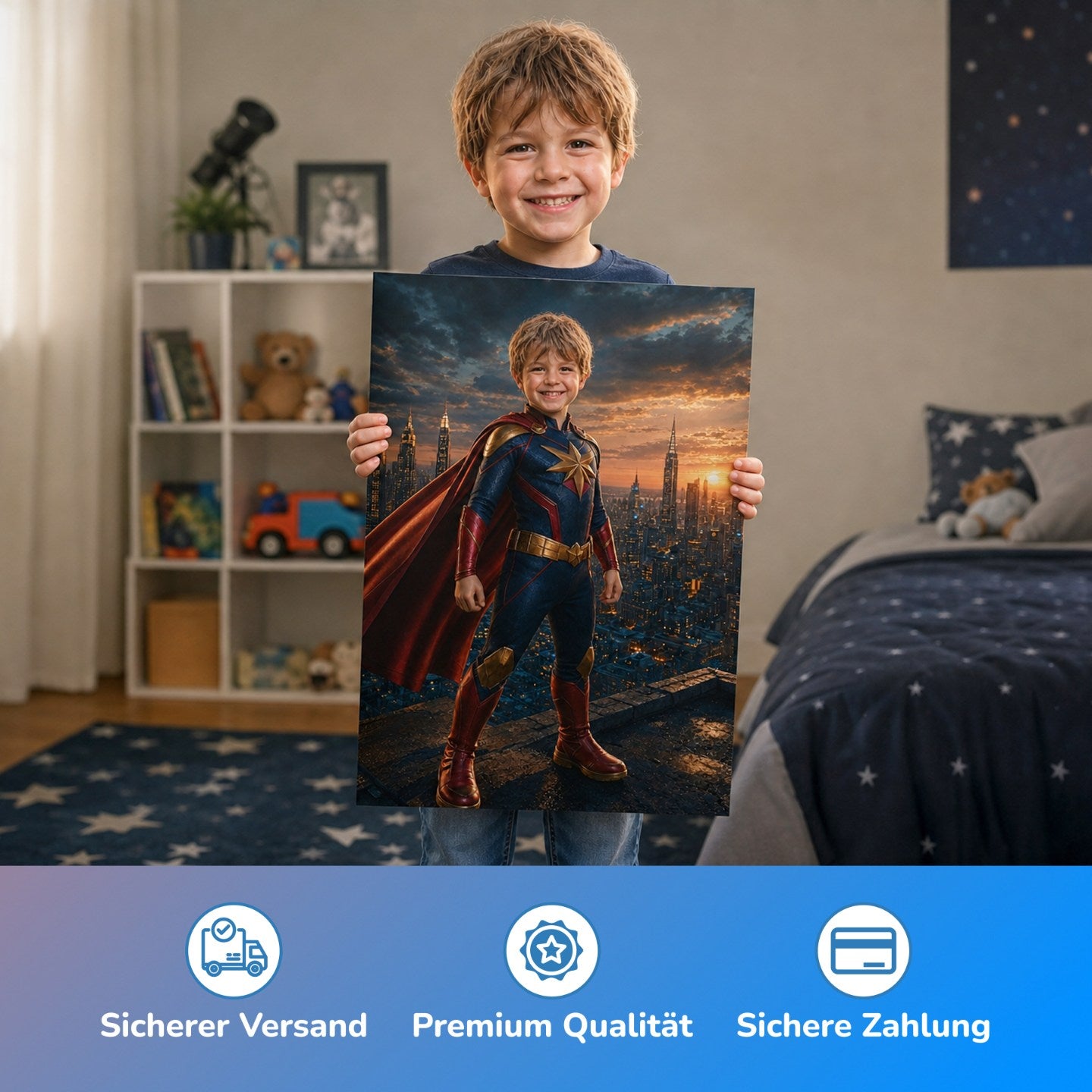 Superhero over the City