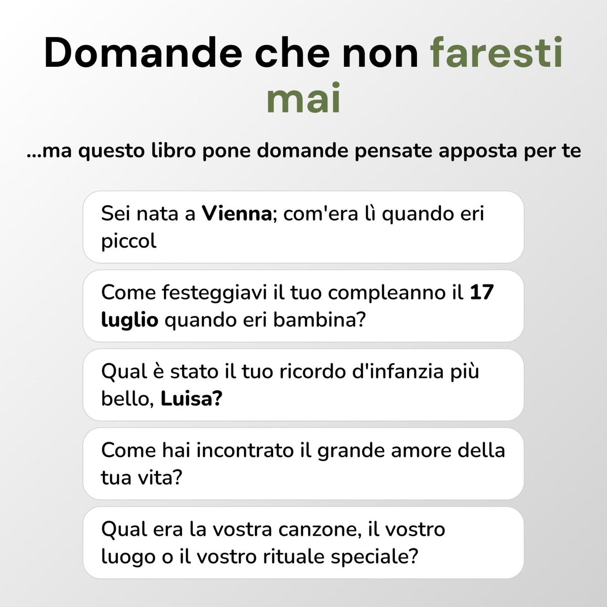 Papà, raccontami la tua storia