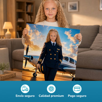 La pequeña piloto