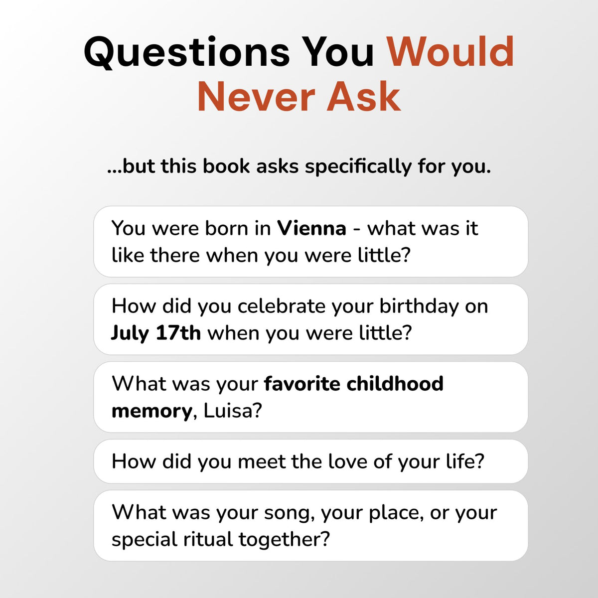 Mom, Tell Me Your Story