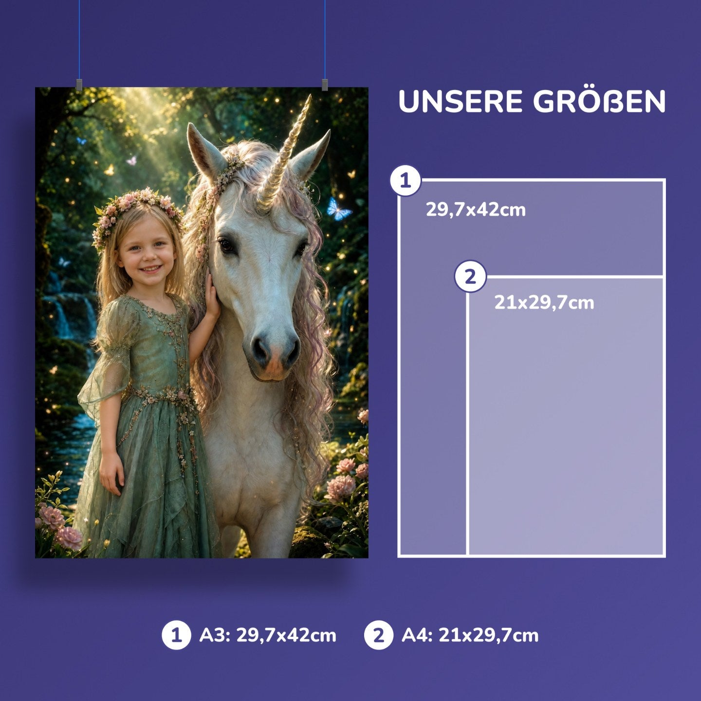 Unicorn in the Enchanted Forest