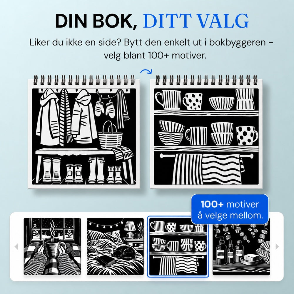 OneColor malebok - vinterutgave