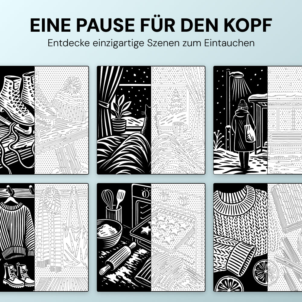 OneColor Malbuch - Winter Edition