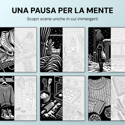 Libro da colorare OneColor - Edizione Inverno