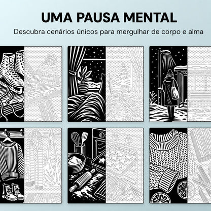 Livro de colorir OneColor - Edição de inverno
