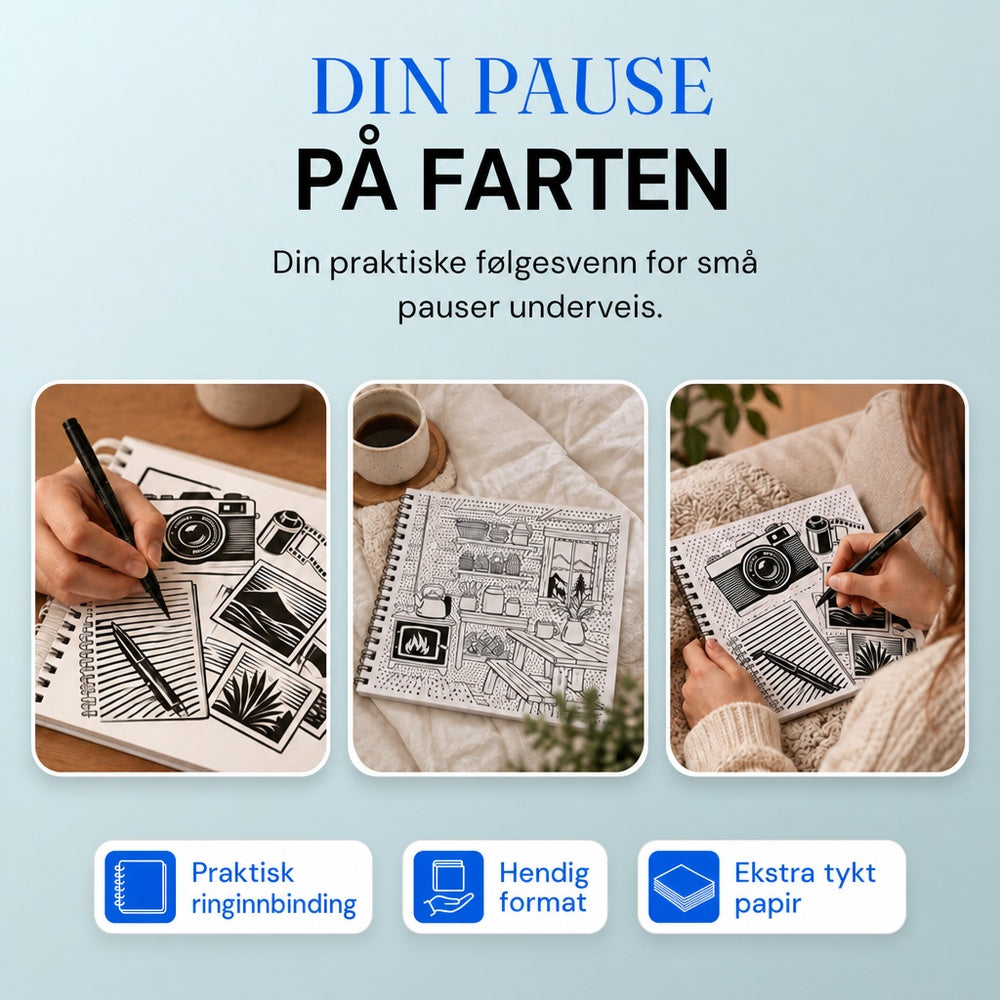 OneColor malebok - vinterutgave
