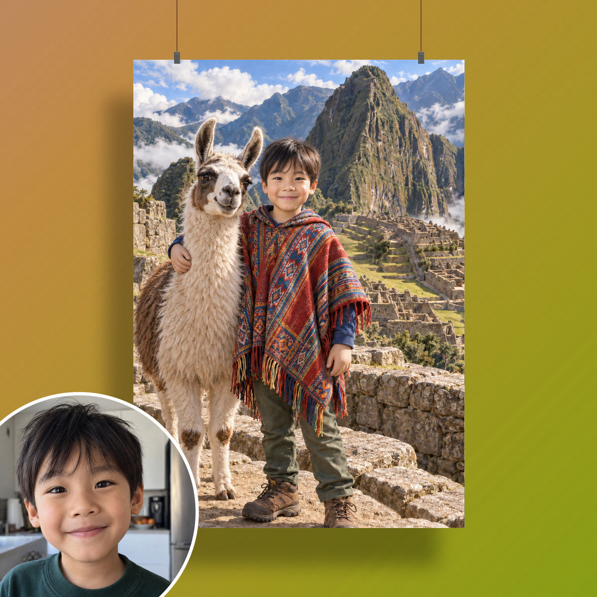 In Machu Picchu – Poster an der Wand