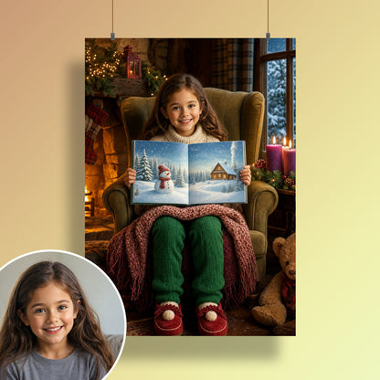 Adventsabend im Sessel – Poster an der Wand
