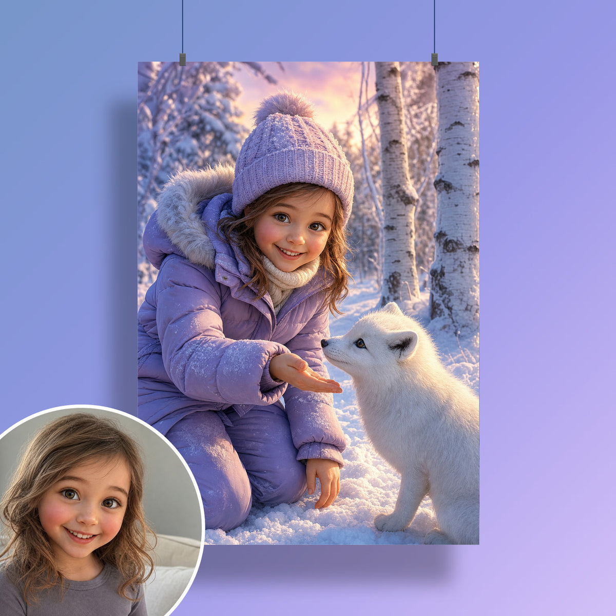 Der Polarfuchs – Poster an der Wand