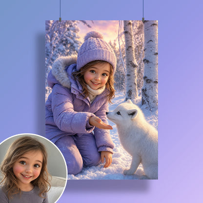 Der Polarfuchs – Poster an der Wand
