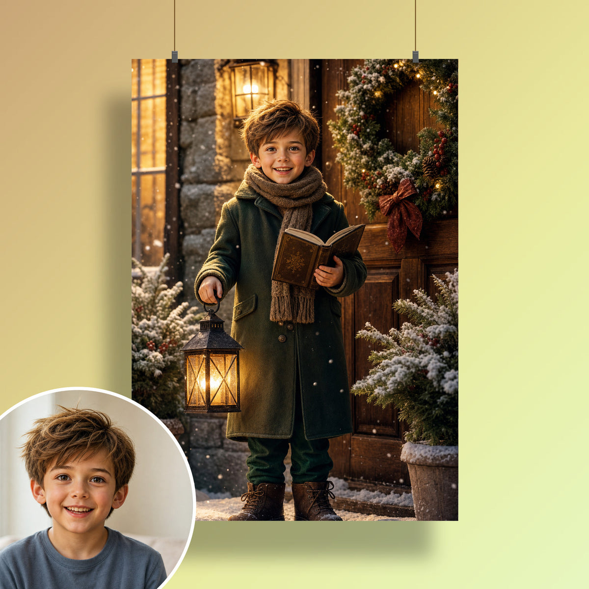 Canto navideño – póster en la pared