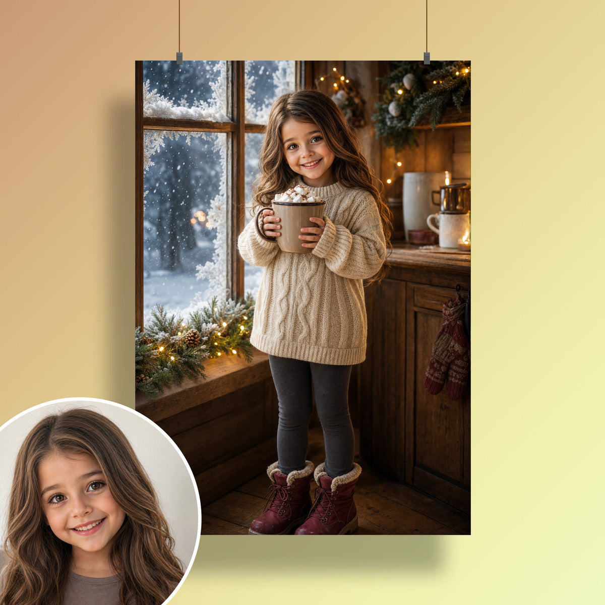 Chocolat chaud – affiche au mur