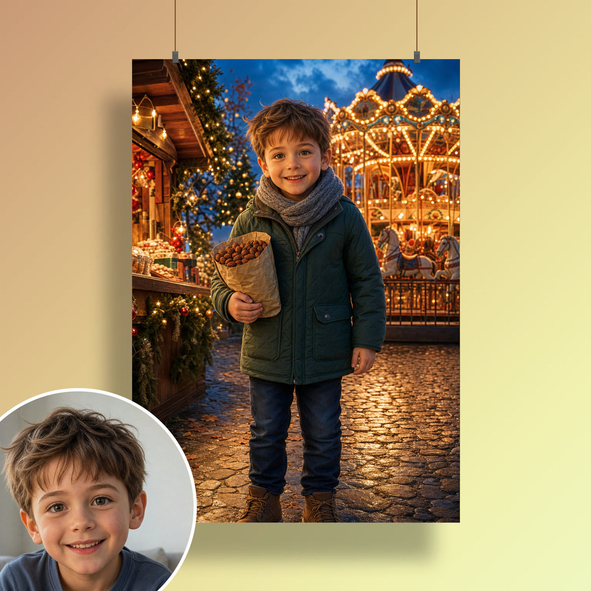 Christmas market – poster on the wall