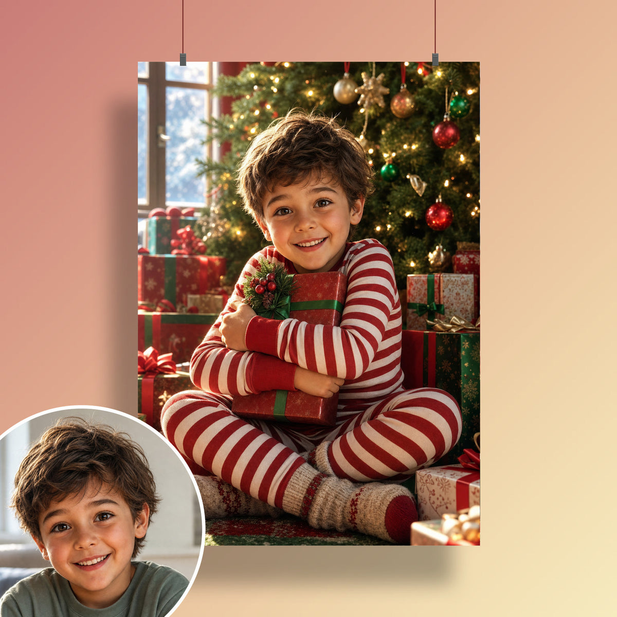 Weihnachtsmorgen – Poster an der Wand