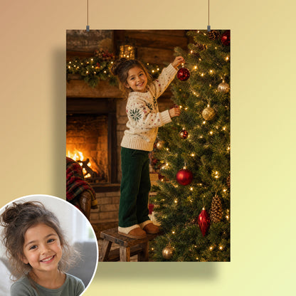 Den Baum schmücken – Poster an der Wand