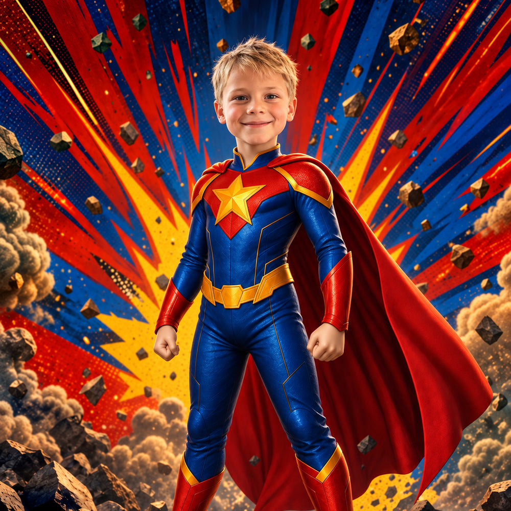 Comic-Superheld | Special-Edition "3D-Animation" – Poster