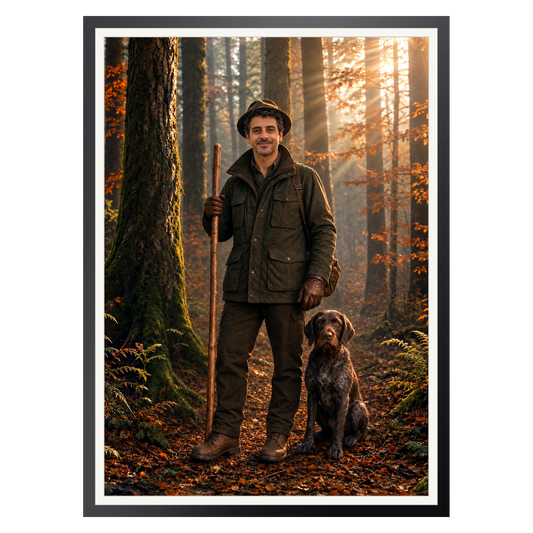 Der Förster – Poster im Rahmen