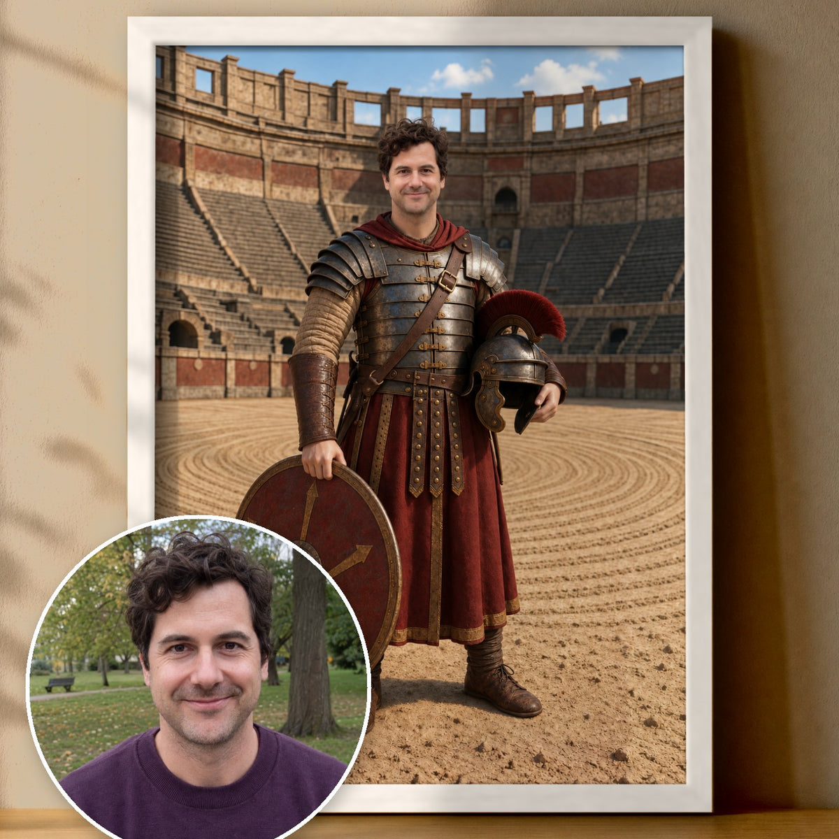 Der Gladiator – Poster im Rahmen