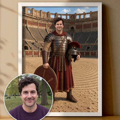 Der Gladiator – Poster im Rahmen