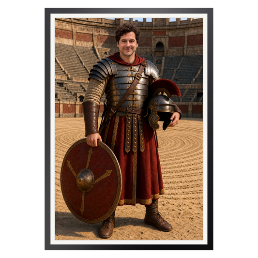 Der Gladiator – Poster im Rahmen