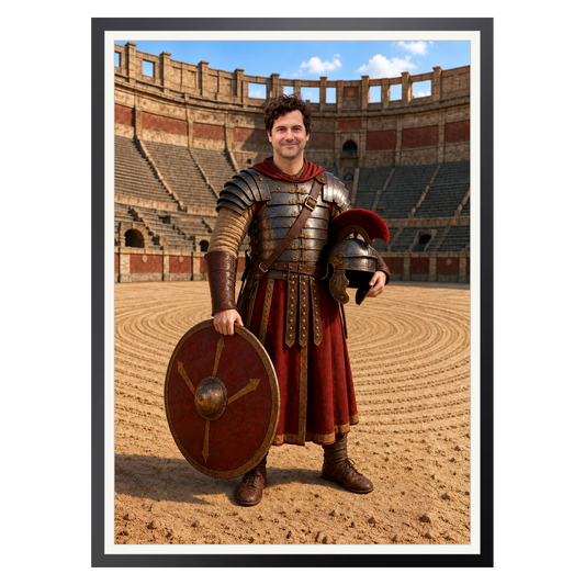 Der Gladiator – Poster im Rahmen