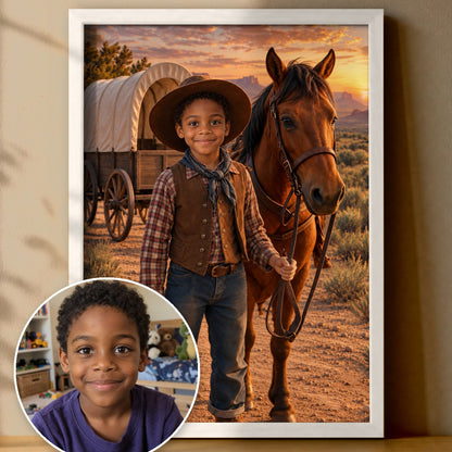 Der Wilde Westen – Poster im Rahmen