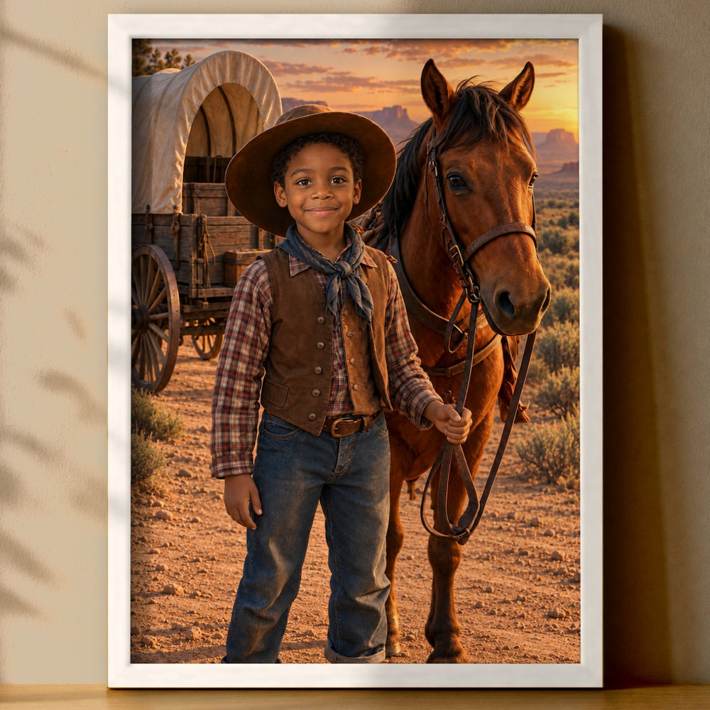 Der Wilde Westen – Poster an der Wand