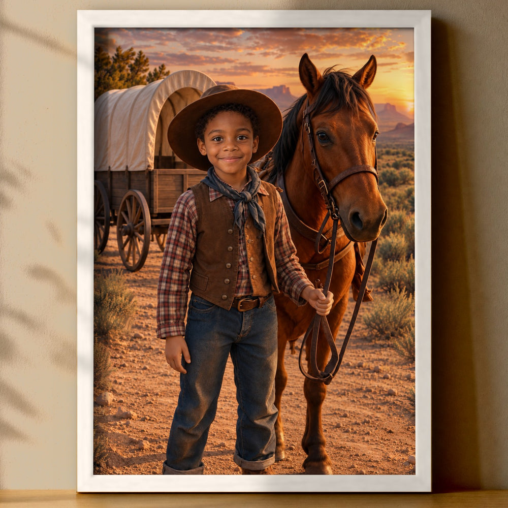 Der Wilde Westen – Poster an der Wand