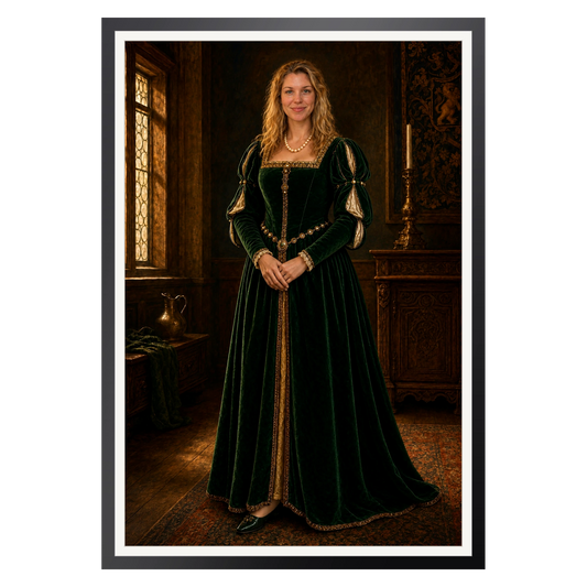 Die Dame der Renaissance – Poster im Rahmen