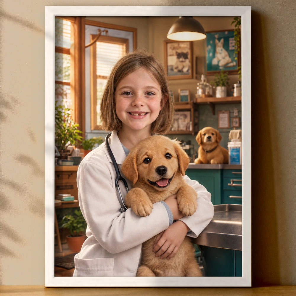 Die kleine Tierärztin – Poster an der Wand