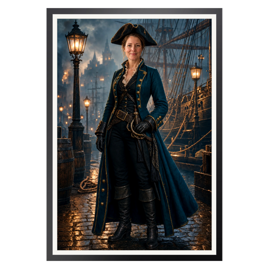 Die Piratenkönigin – Poster im Rahmen
