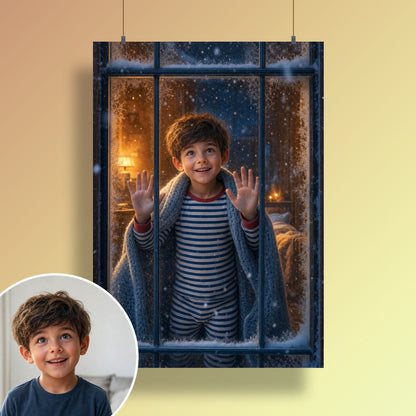 Der erste Schnee – Poster an der Wand