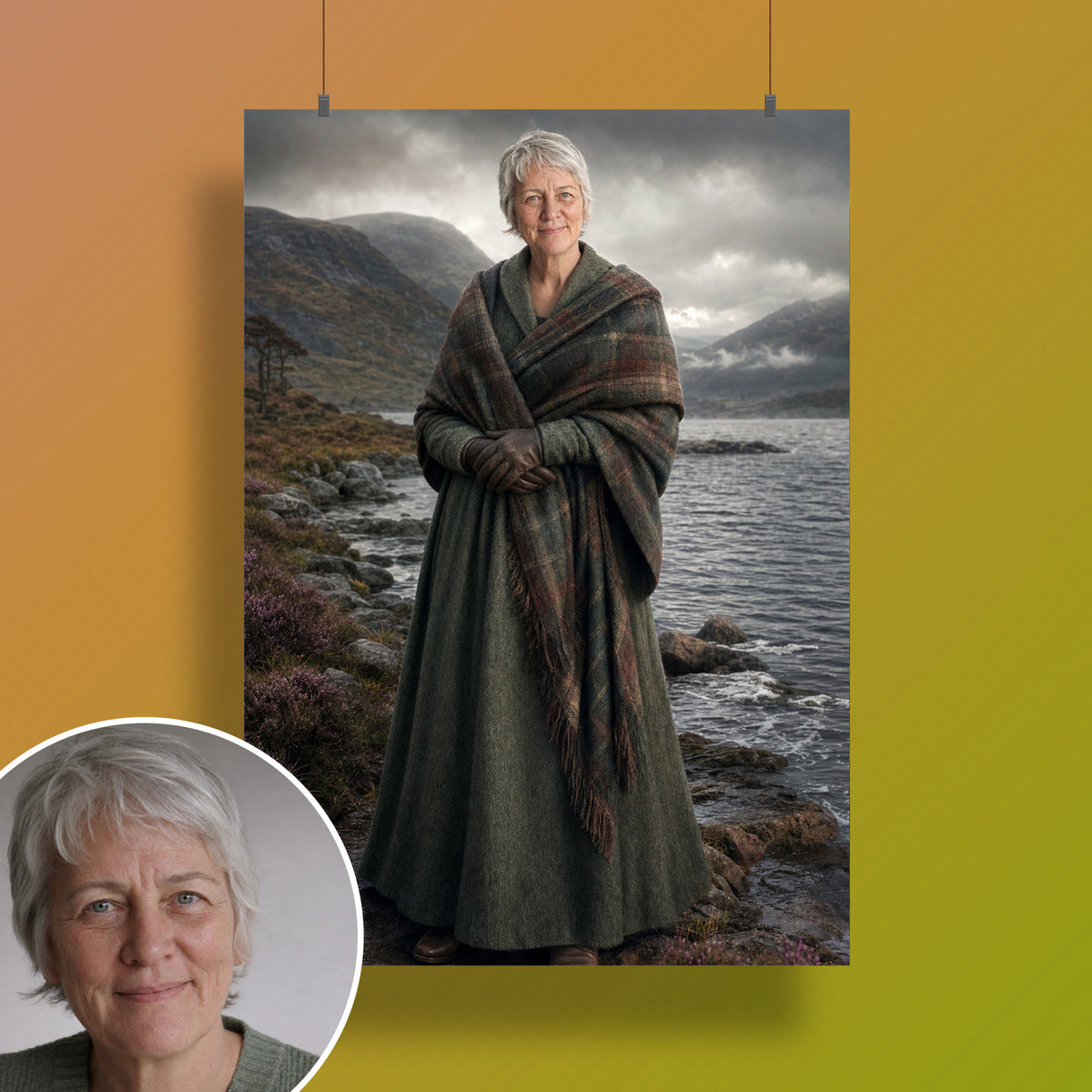 – affiche au mur