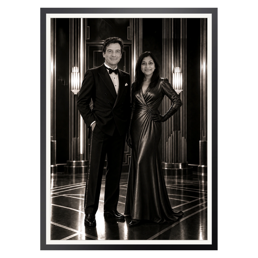 Hollywood-Paar der 40er – Poster im Rahmen