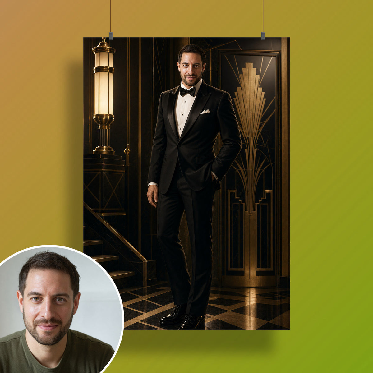  – affiche au mur
