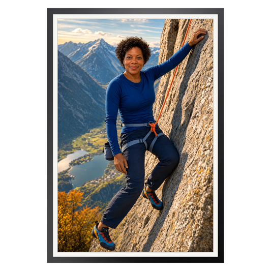 In der Wand – Poster im Rahmen