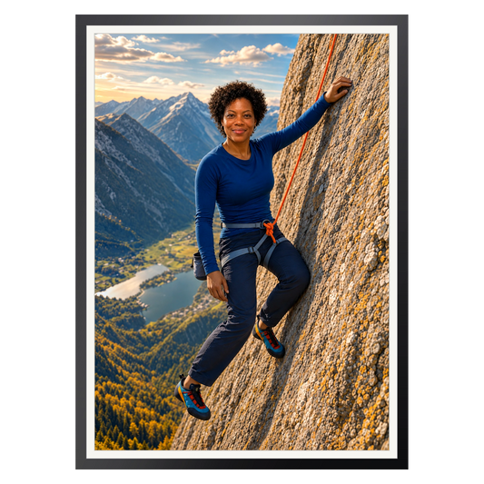 In der Wand – Poster im Rahmen