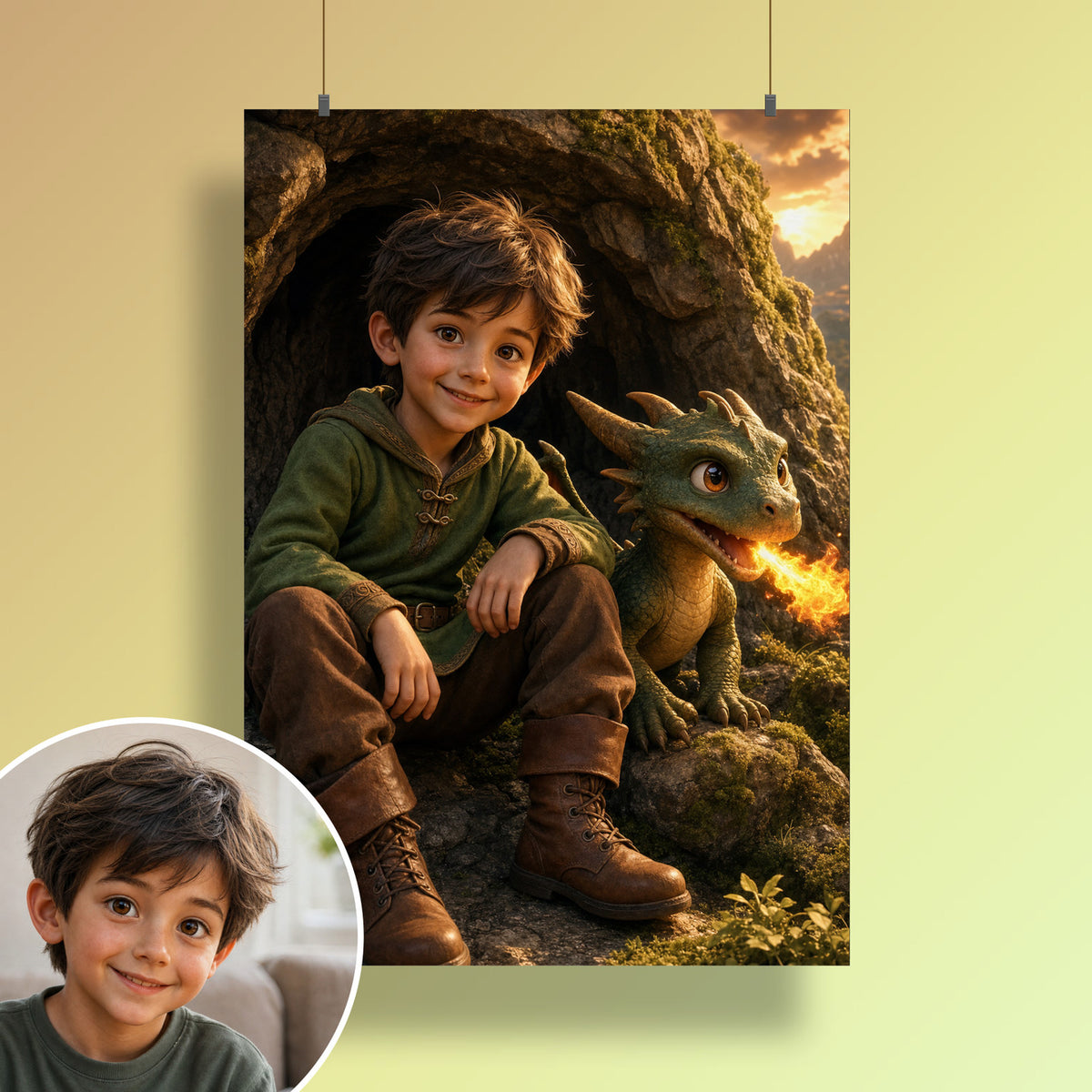 Il piccolo drago – poster alla parete