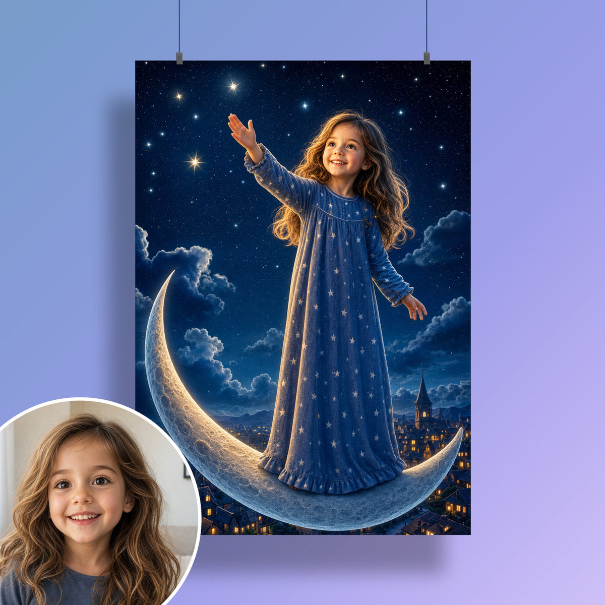 Reise durch die Nacht – Poster an der Wand