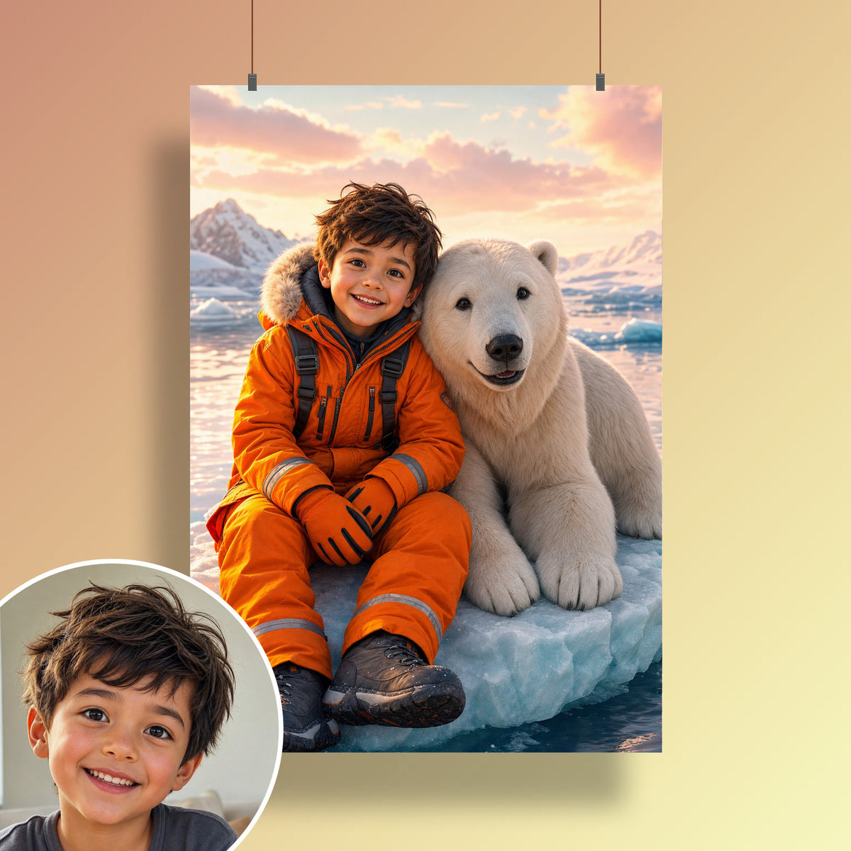 Der Eisbärfreund – Poster an der Wand