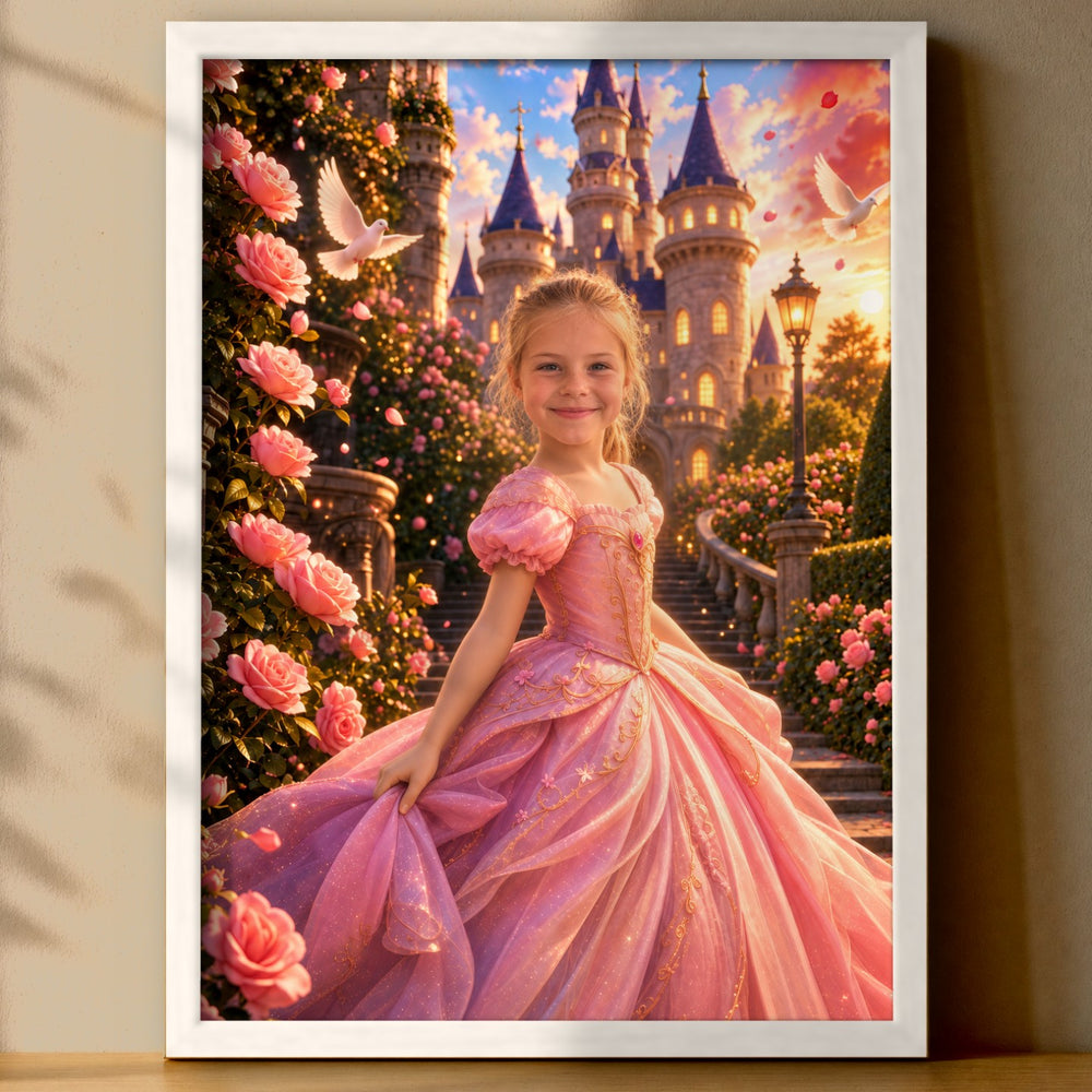 Prinzessin im Märchengarten | Special-Edition "3D-Animation" – Poster an der Wand