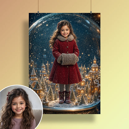In der Schneekugel – Poster an der Wand